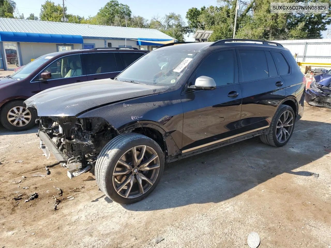 2022 BMW X7 M50I VIN: 5UXCX6C07N9N08829 Lot: 70575424