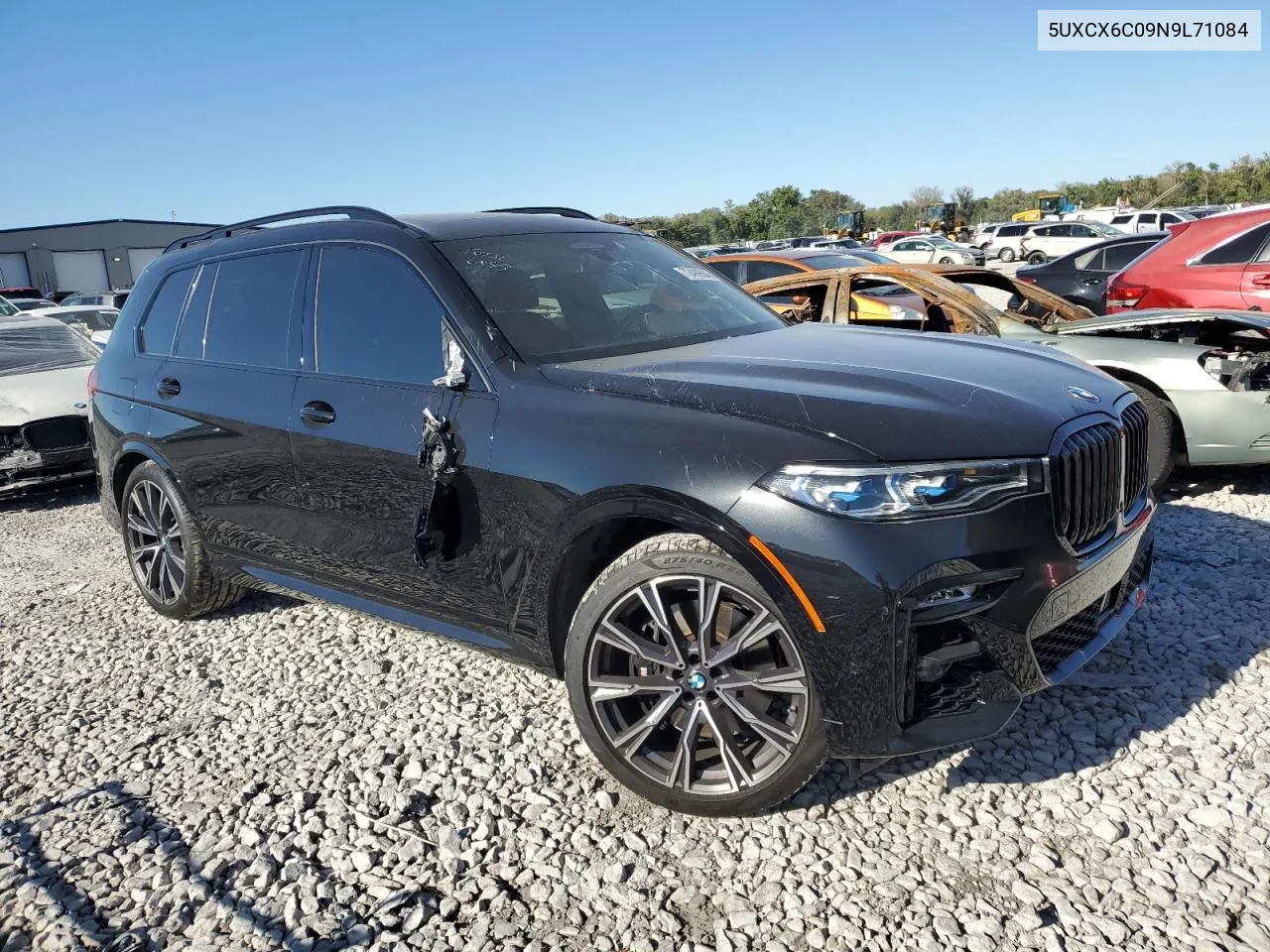 2022 BMW X7 M50I VIN: 5UXCX6C09N9L71084 Lot: 72499604