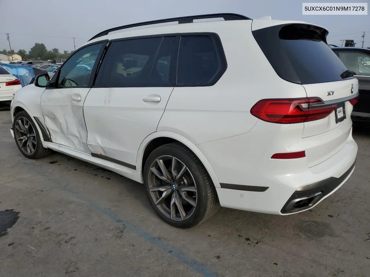 2022 BMW X7 M50I VIN: 5UXCX6C01N9M17278 Lot: 74273304