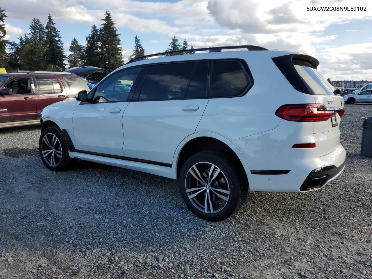 2022 BMW X7 xDrive40I VIN: 5UXCW2C08N9L59102 Lot: 75249604