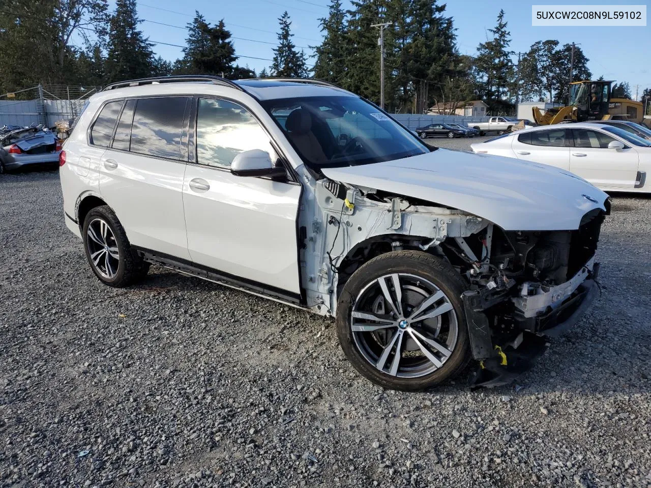 2022 BMW X7 xDrive40I VIN: 5UXCW2C08N9L59102 Lot: 75249604