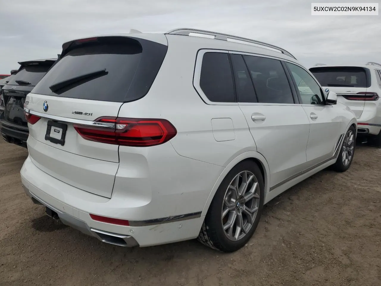 2022 BMW X7 xDrive40I VIN: 5UXCW2C02N9K94134 Lot: 75908694