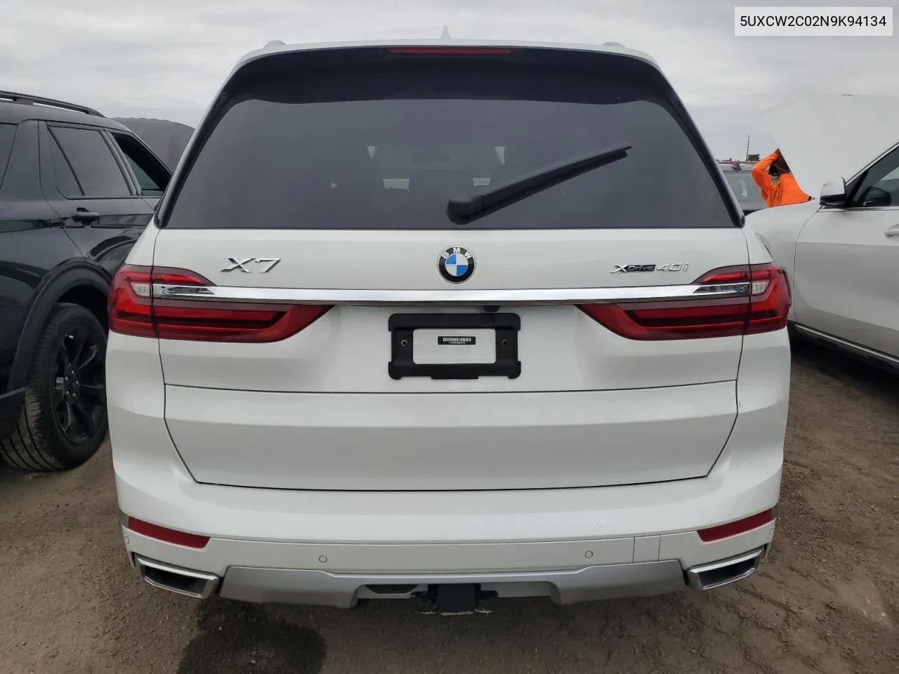 2022 BMW X7 xDrive40I VIN: 5UXCW2C02N9K94134 Lot: 75908694