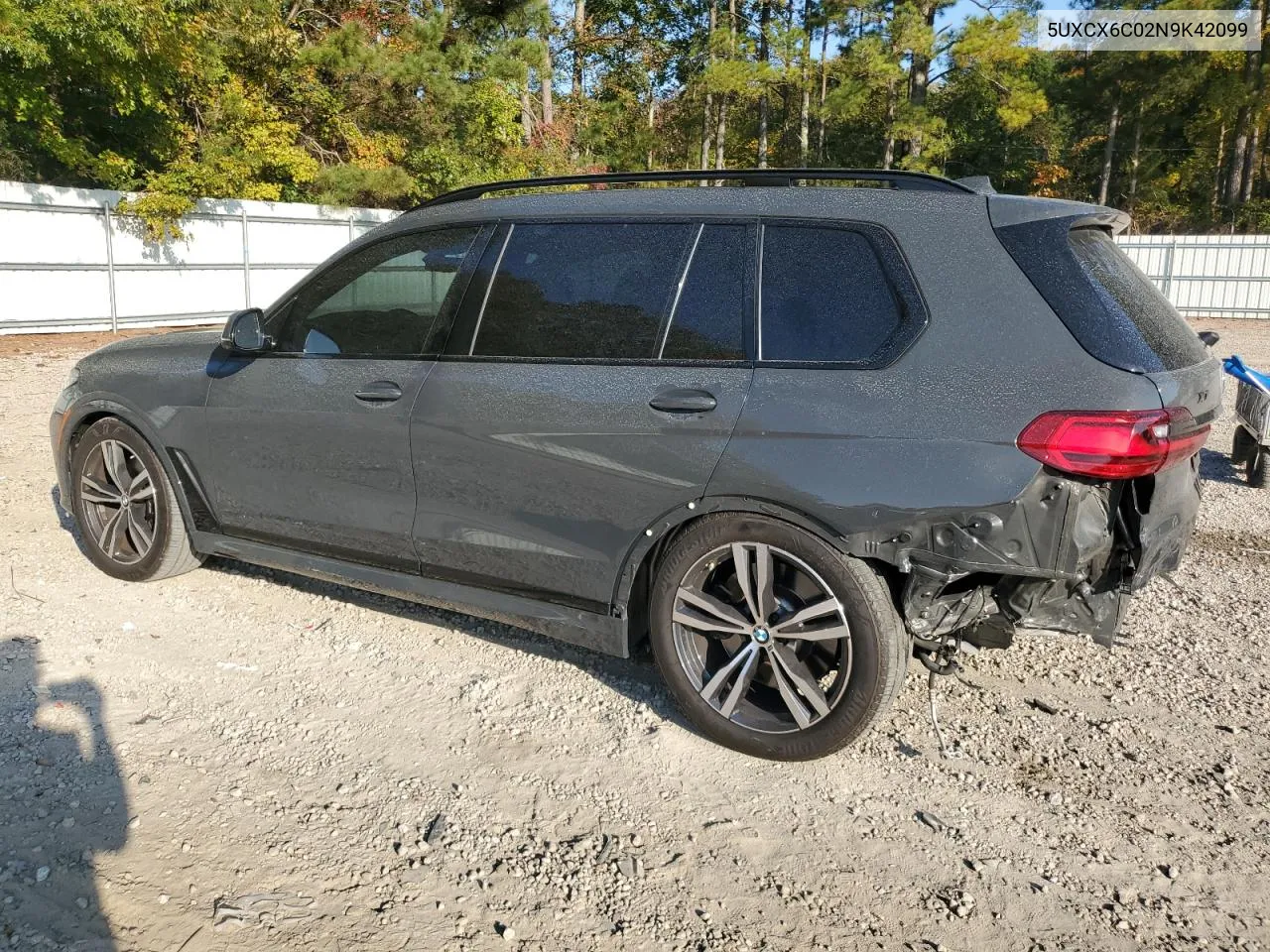 2022 BMW X7 M50I VIN: 5UXCX6C02N9K42099 Lot: 77069134