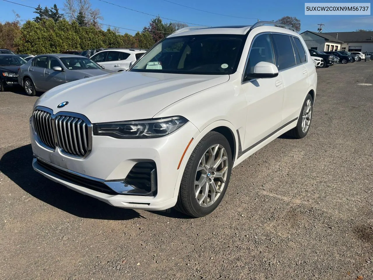 2022 BMW X7 xDrive40I VIN: 5UXCW2C0XN9M56737 Lot: 79911344