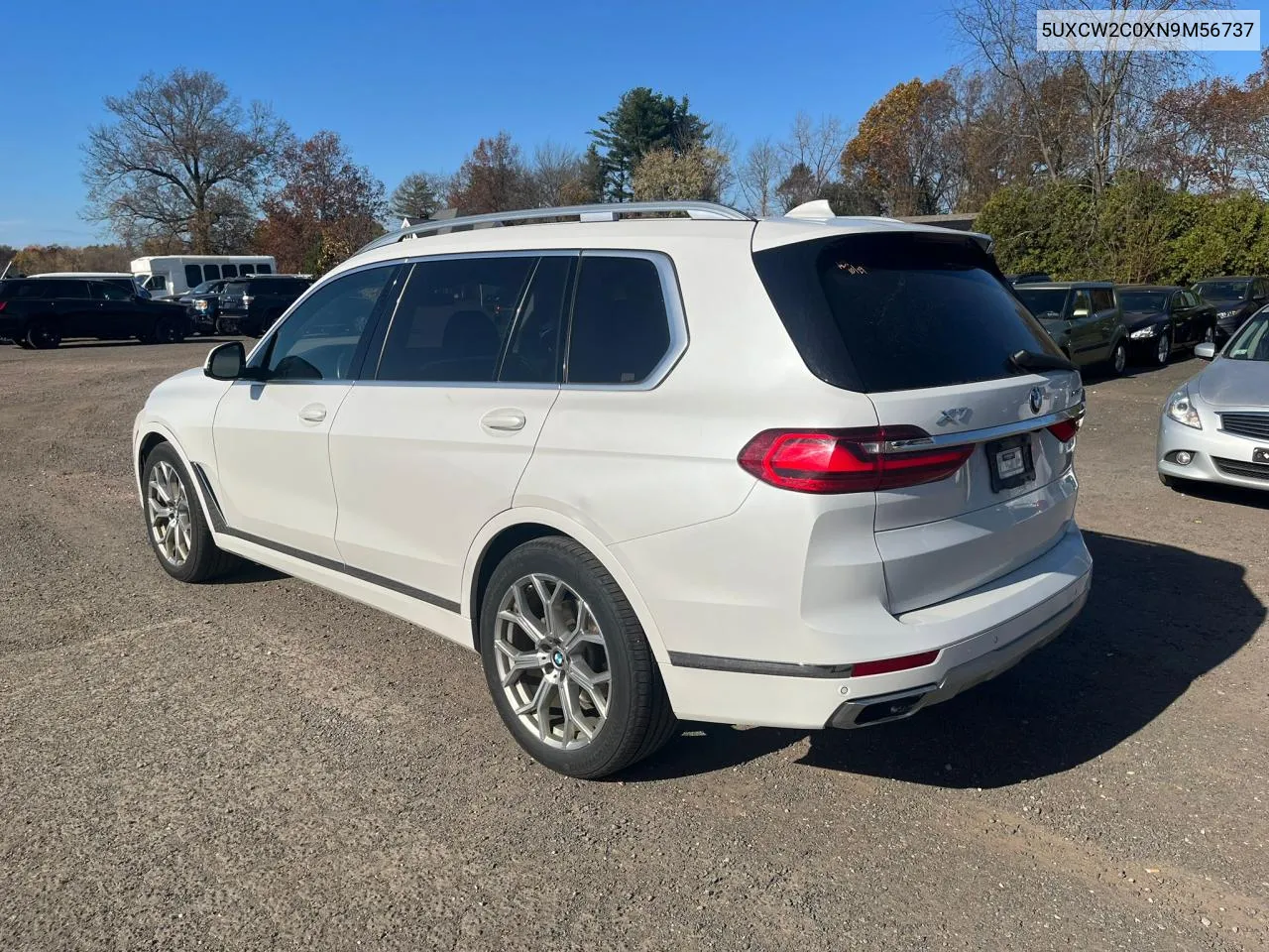 2022 BMW X7 xDrive40I VIN: 5UXCW2C0XN9M56737 Lot: 79911344