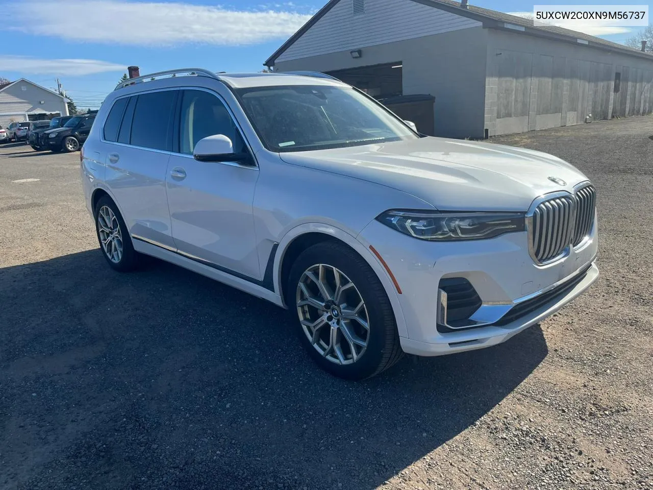 2022 BMW X7 xDrive40I VIN: 5UXCW2C0XN9M56737 Lot: 79911344