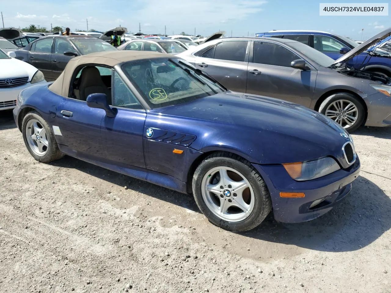 1997 BMW Z3 1.9 VIN: 4USCH7324VLE04837 Lot: 74227944