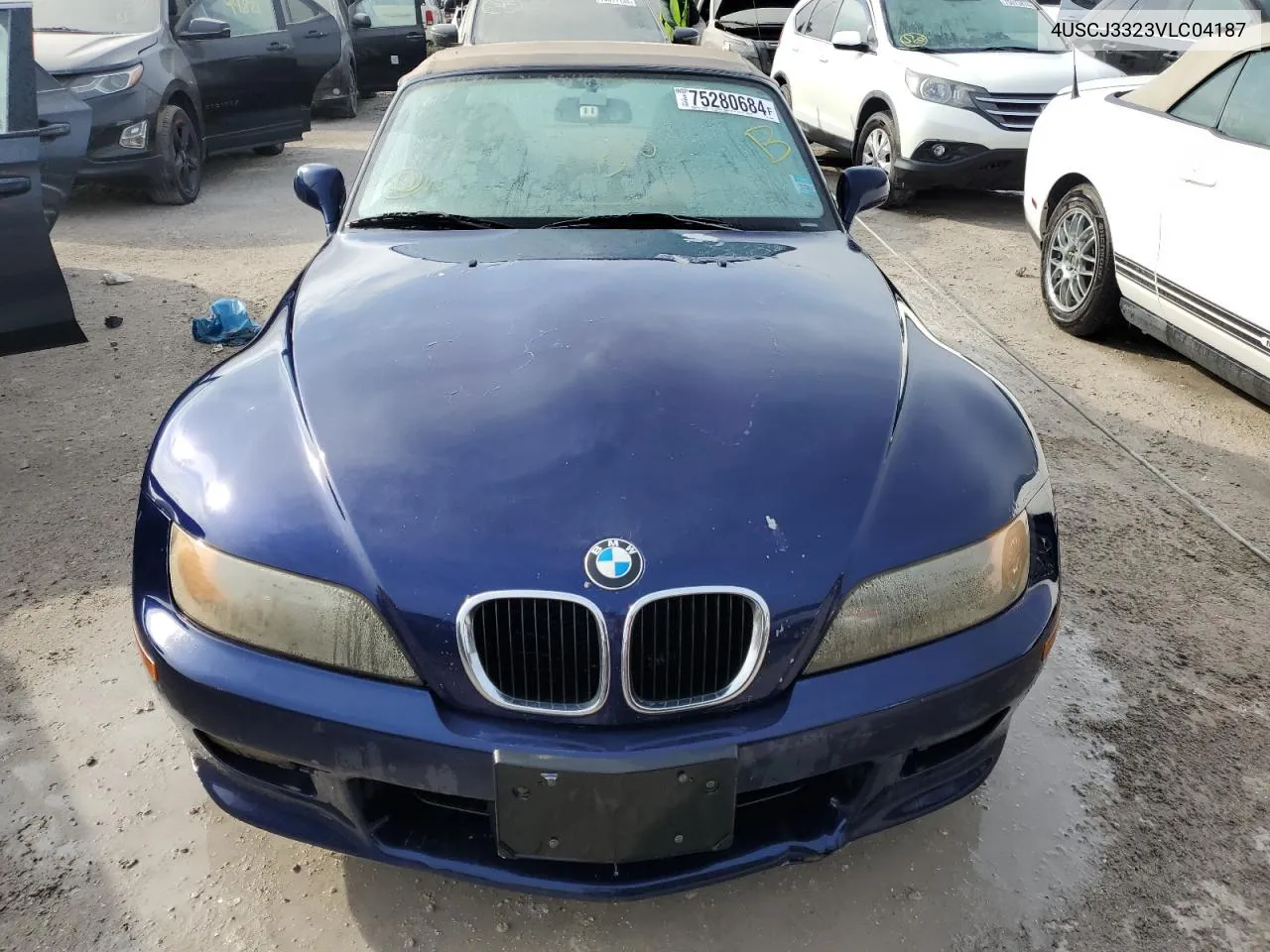 1997 BMW Z3 2.8 VIN: 4USCJ3323VLC04187 Lot: 75280684