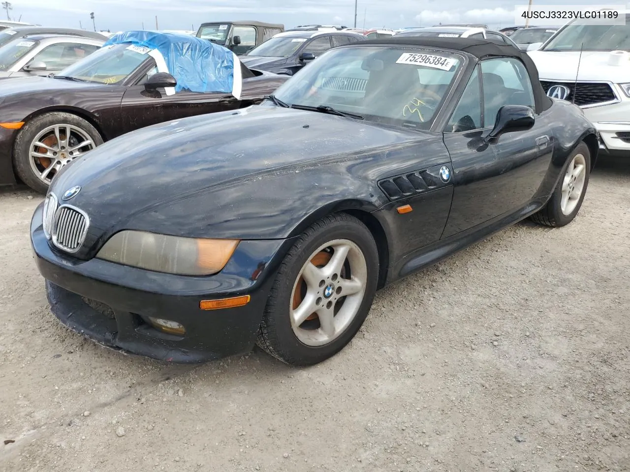 1997 BMW Z3 2.8 VIN: 4USCJ3323VLC01189 Lot: 75296384