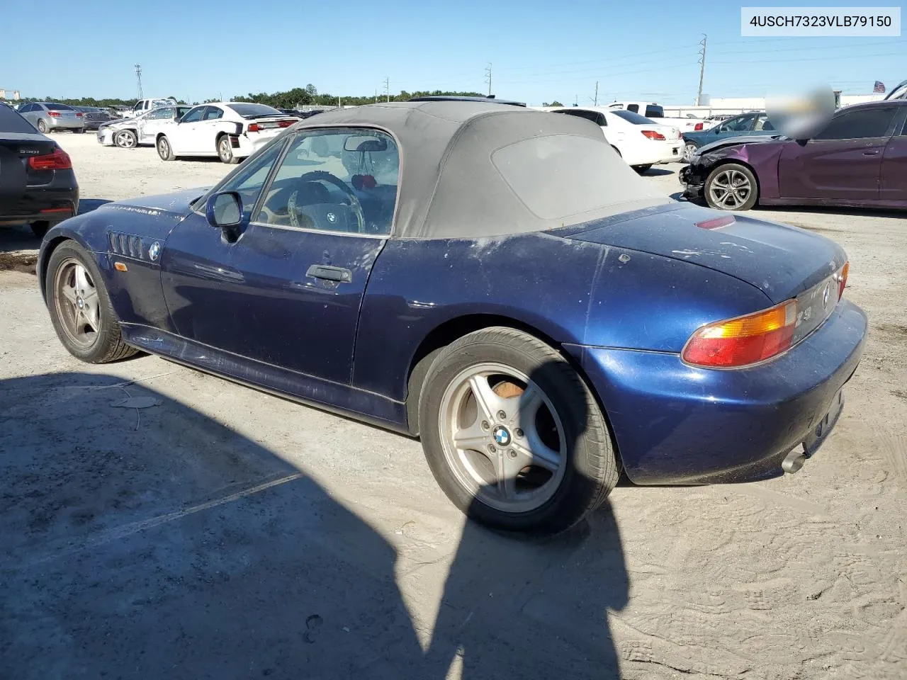 1997 BMW Z3 1.9 VIN: 4USCH7323VLB79150 Lot: 76340814