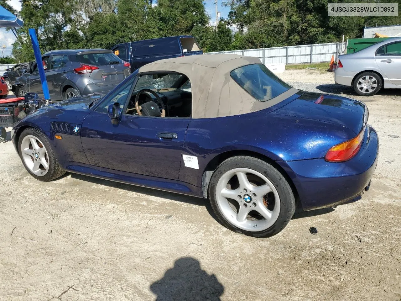 1998 BMW Z3 2.8 VIN: 4USCJ3328WLC10892 Lot: 74588324