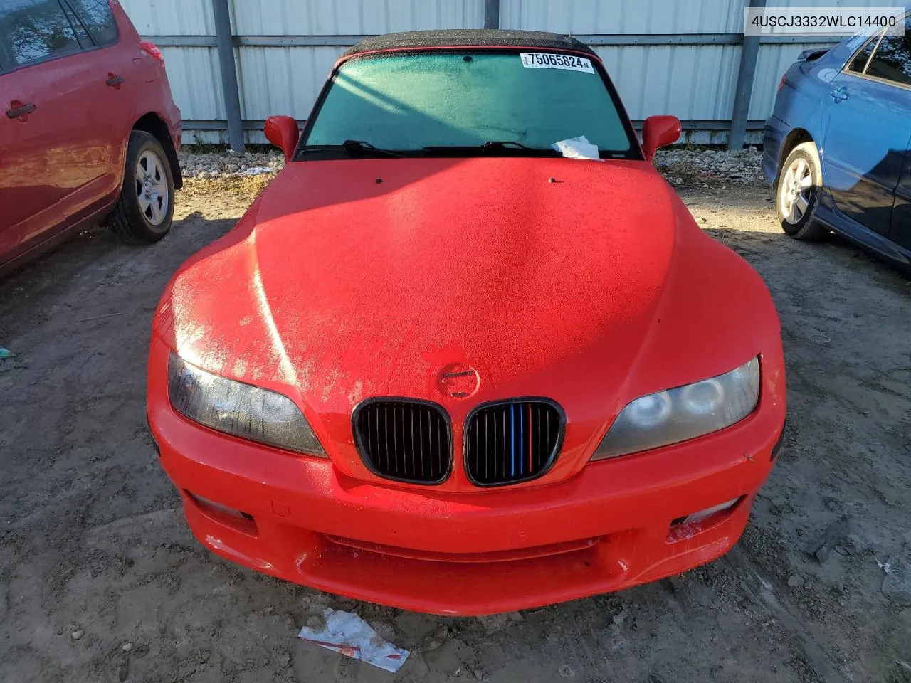 1998 BMW Z3 2.8 VIN: 4USCJ3332WLC14400 Lot: 75065824