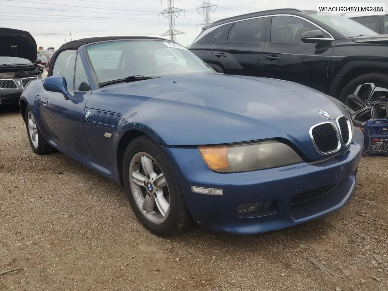 WBACH9348YLM92485 2000 BMW Z3 2.3