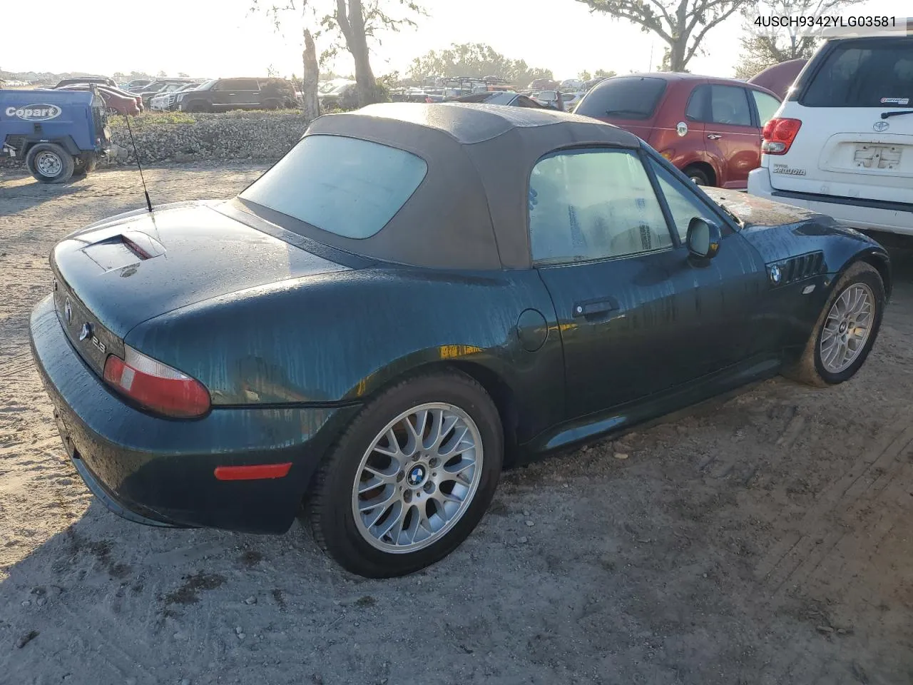 2000 BMW Z3 2.3 VIN: 4USCH9342YLG03581 Lot: 75429884