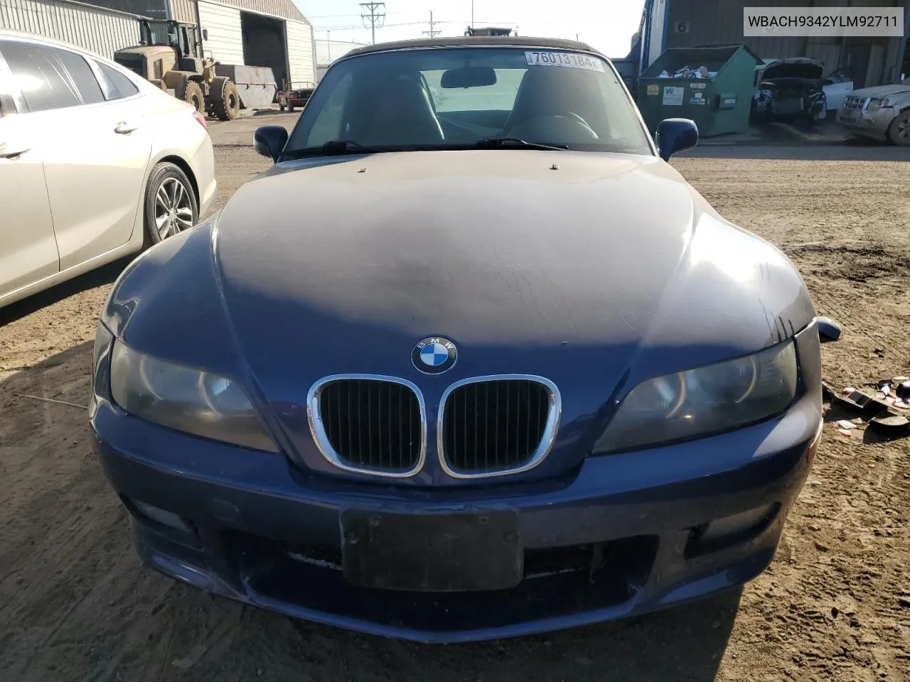 WBACH9342YLM92711 2000 BMW Z3 2.3