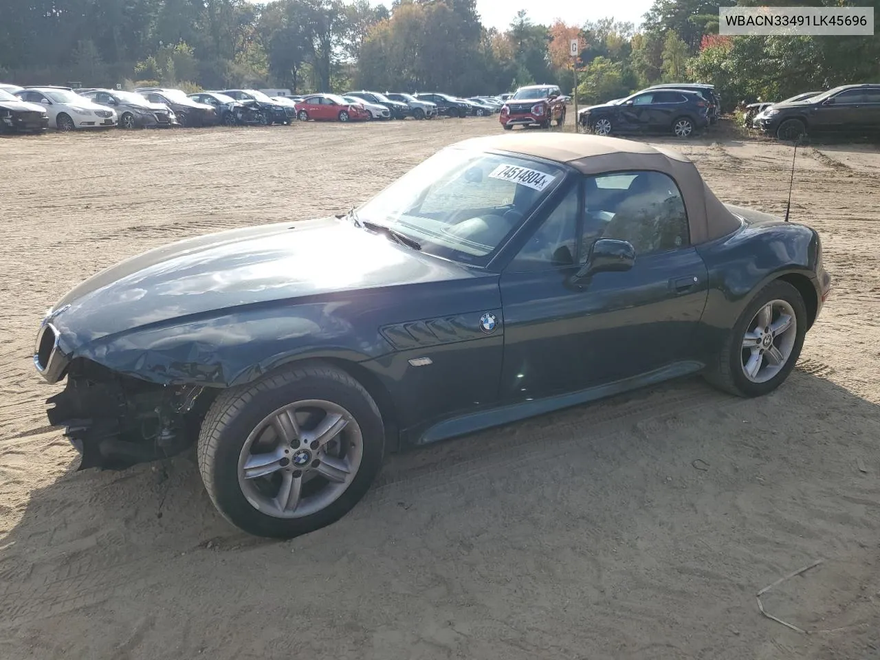 2001 BMW Z3 2.5 VIN: WBACN33491LK45696 Lot: 74514804