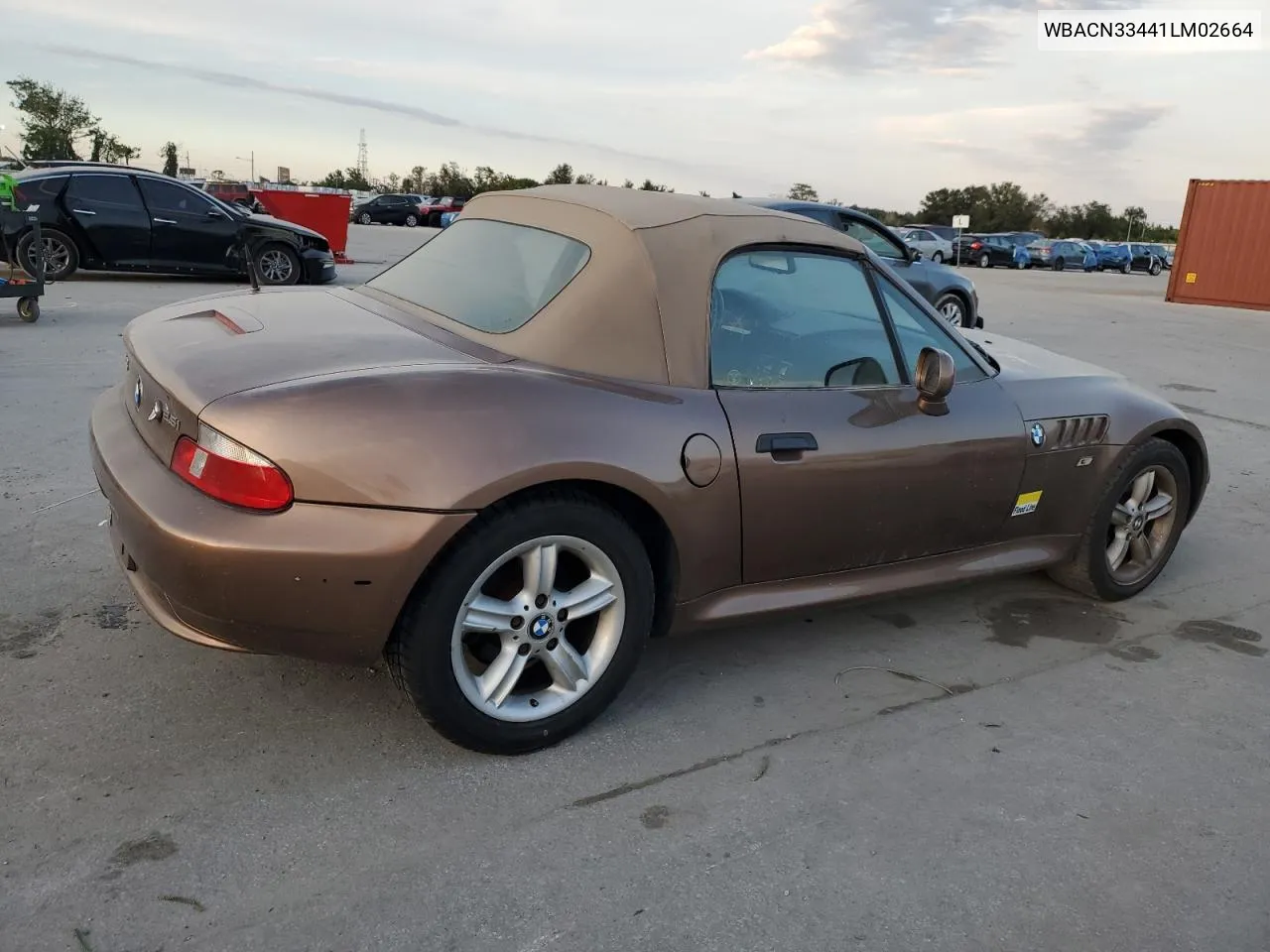 WBACN33441LM02664 2001 BMW Z3 2.5