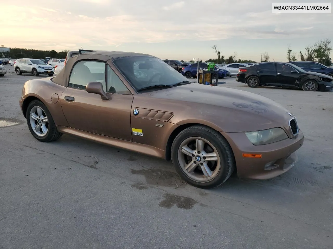 WBACN33441LM02664 2001 BMW Z3 2.5