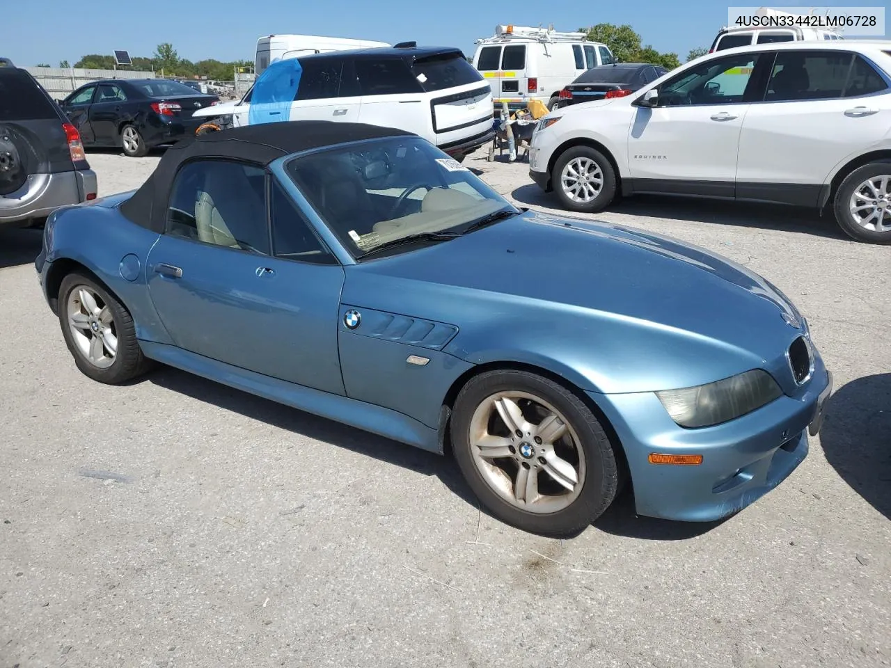 2002 BMW Z3 2.5 VIN: 4USCN33442LM06728 Lot: 70166964