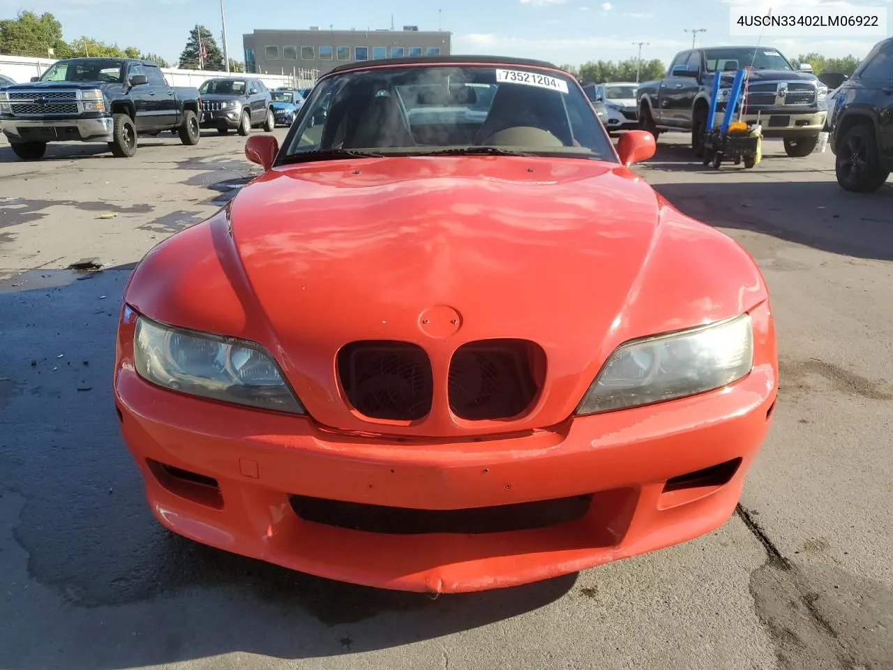 2002 BMW Z3 2.5 VIN: 4USCN33402LM06922 Lot: 73521204