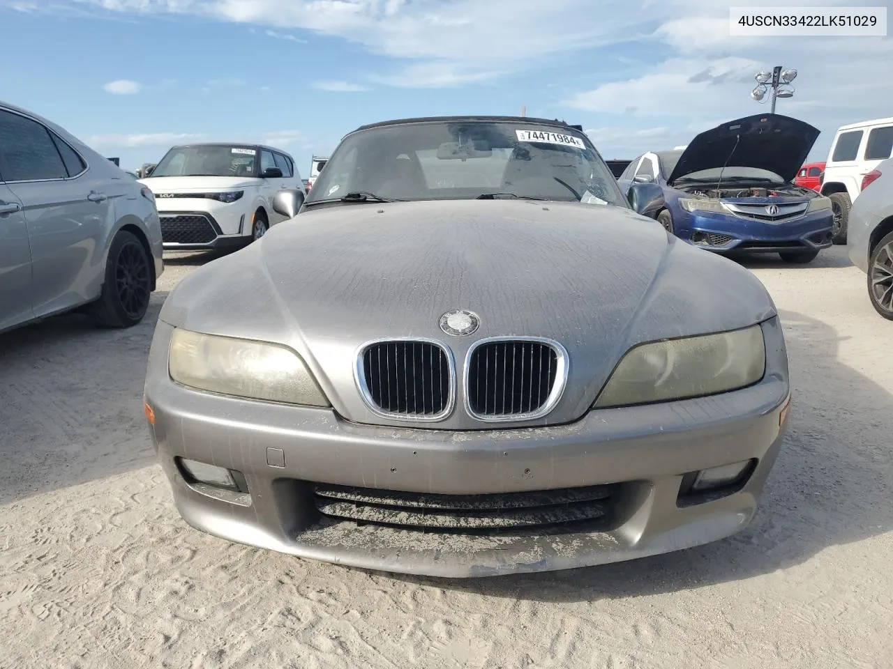 2002 BMW Z3 2.5 VIN: 4USCN33422LK51029 Lot: 74471984