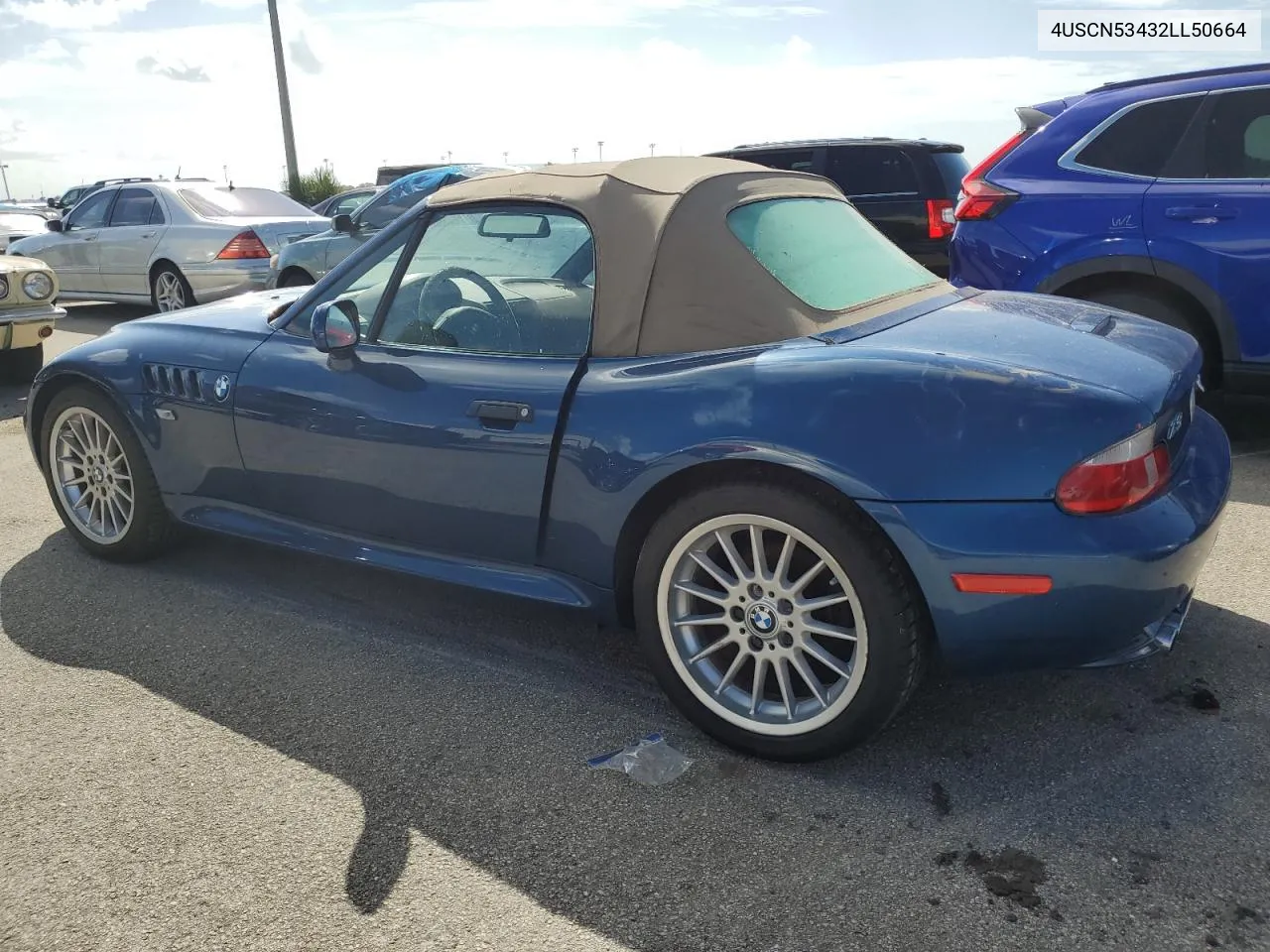 2002 BMW Z3 3.0 VIN: 4USCN53432LL50664 Lot: 75302844