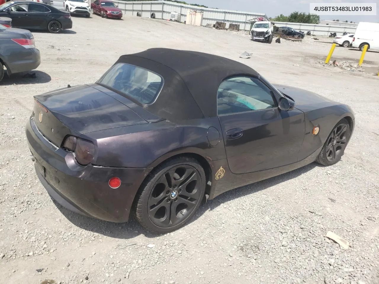 2003 BMW Z4 3.0 VIN: 4USBT53483LU01983 Lot: 59489144