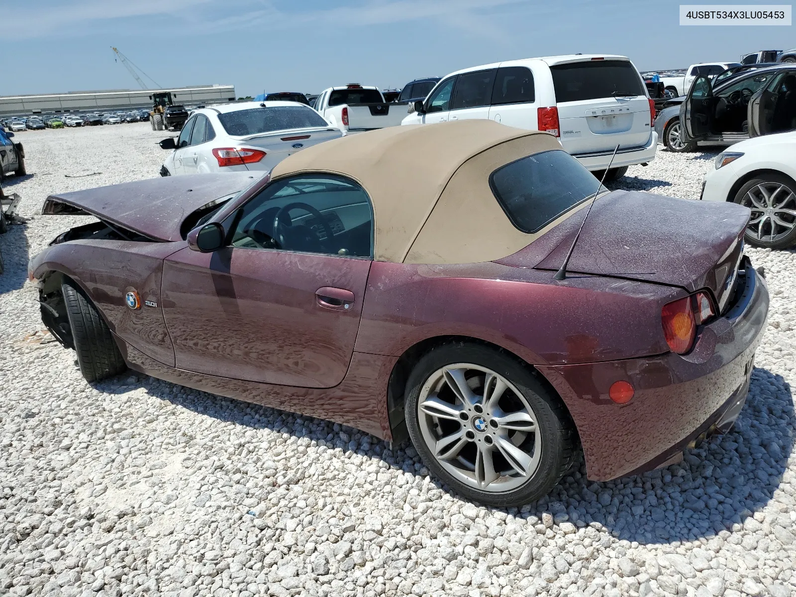 2003 BMW Z4 3.0 VIN: 4USBT534X3LU05453 Lot: 67758104