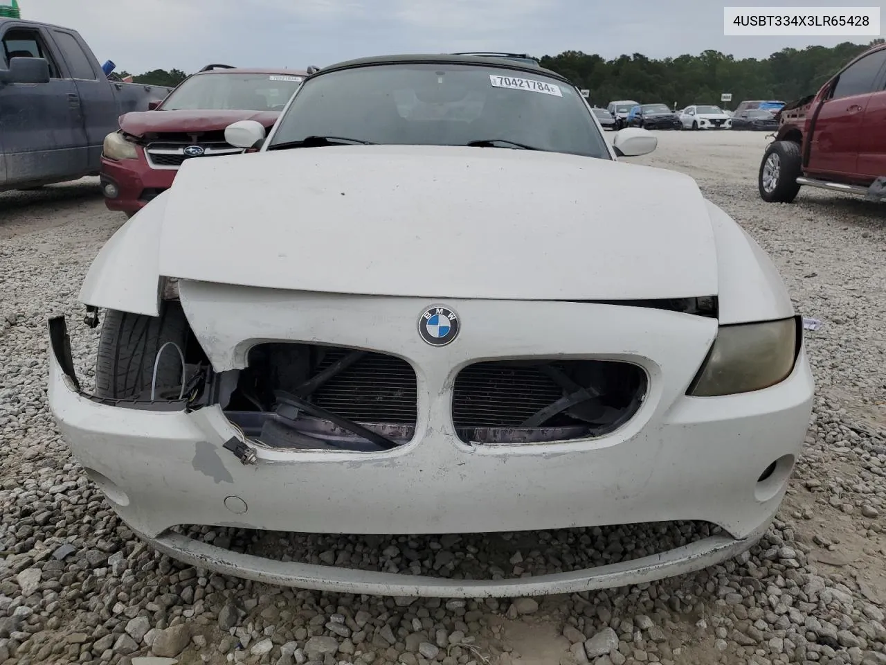 2003 BMW Z4 2.5 VIN: 4USBT334X3LR65428 Lot: 70421784