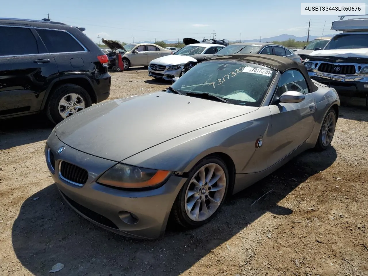 2003 BMW Z4 2.5 VIN: 4USBT33443LR60676 Lot: 73173284