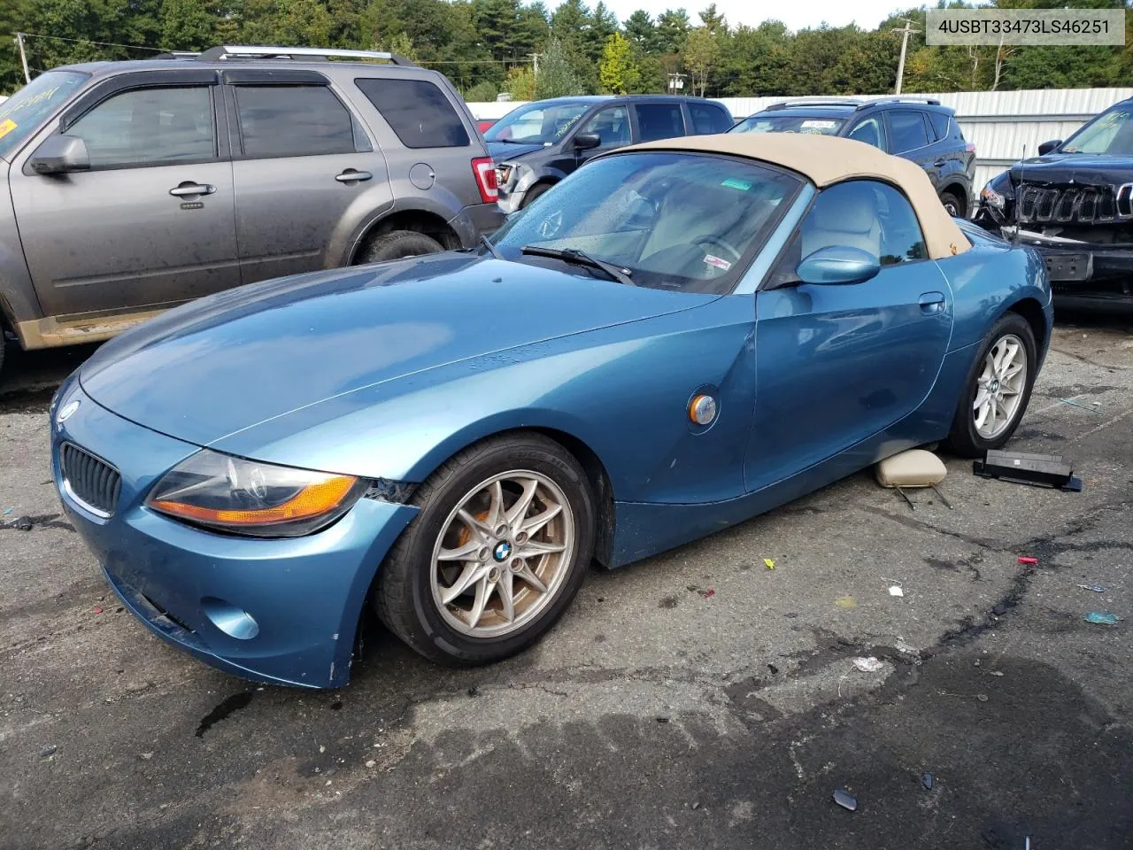 2003 BMW Z4 2.5 VIN: 4USBT33473LS46251 Lot: 73653164