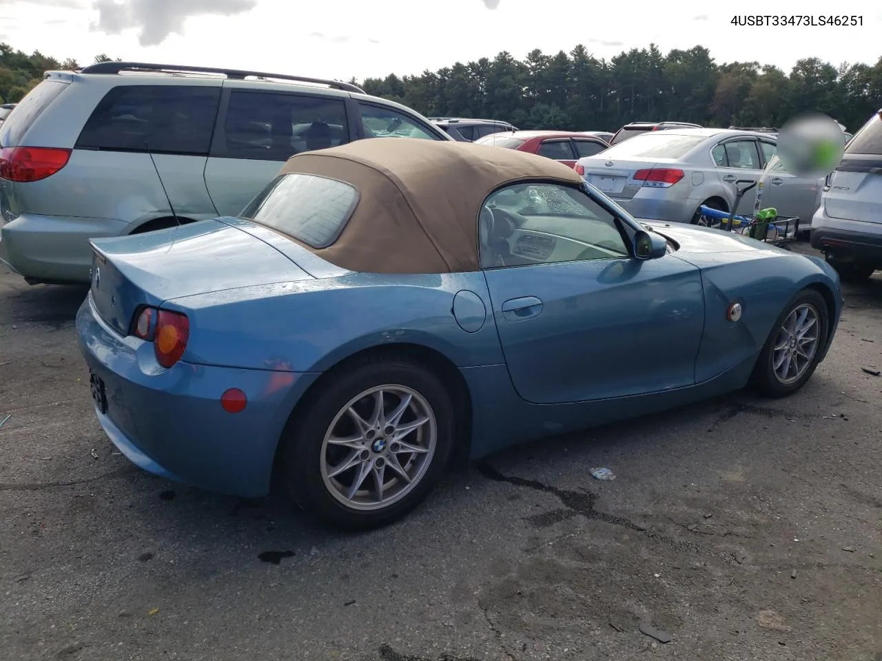 2003 BMW Z4 2.5 VIN: 4USBT33473LS46251 Lot: 73653164