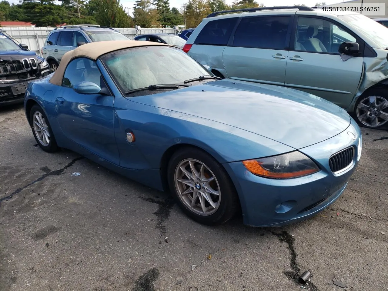 2003 BMW Z4 2.5 VIN: 4USBT33473LS46251 Lot: 73653164