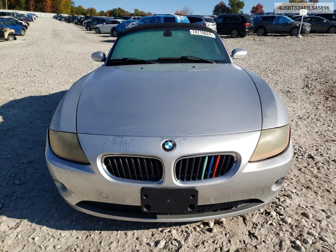 2003 BMW Z4 2.5 VIN: 4USBT33443LS45896 Lot: 74715624