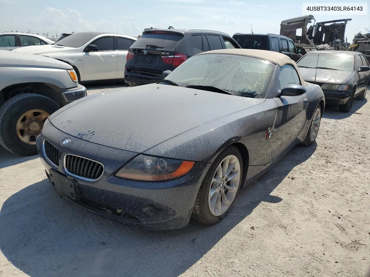 2003 BMW Z4 2.5 VIN: 4USBT33403LR64143 Lot: 75244344