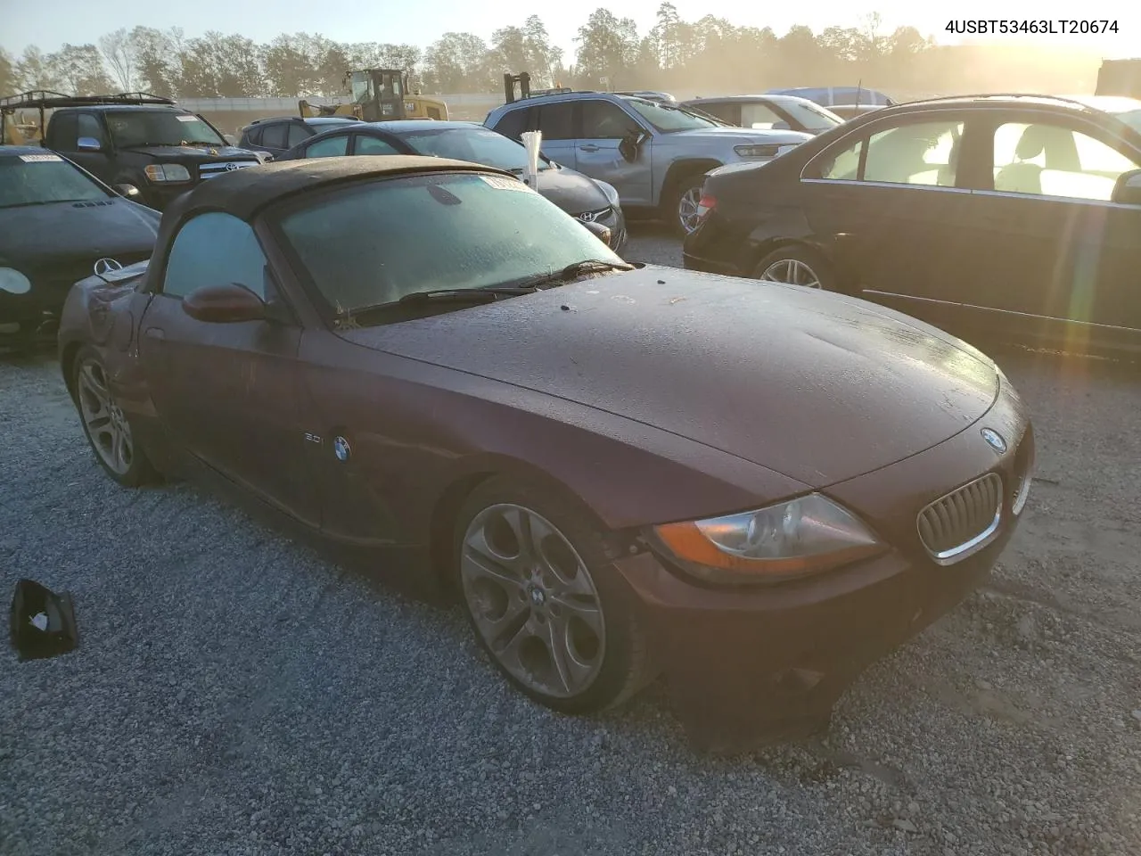 2003 BMW Z4 3.0 VIN: 4USBT53463LT20674 Lot: 76122084