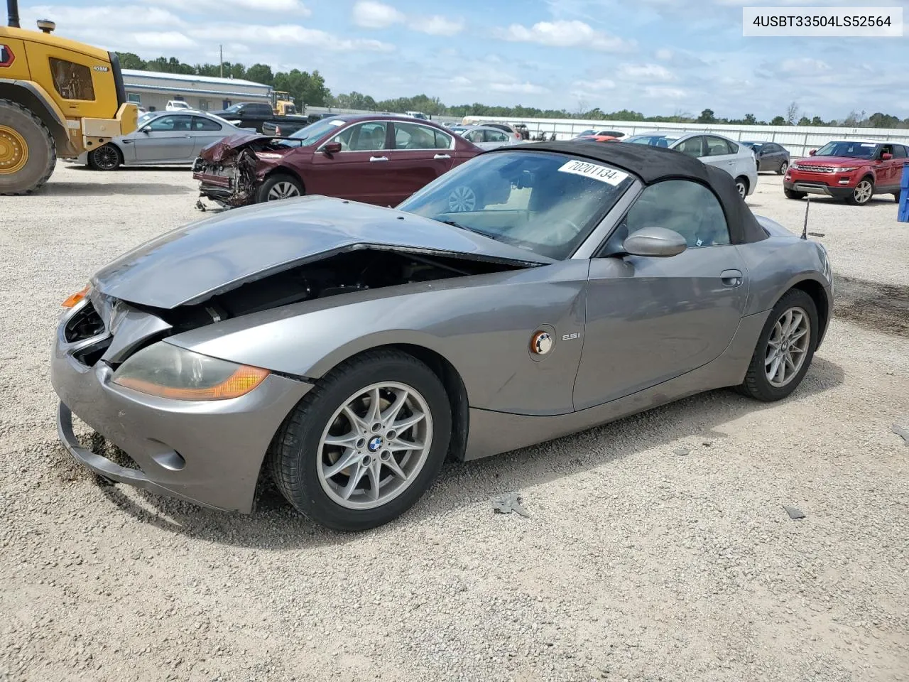 2004 BMW Z4 2.5 VIN: 4USBT33504LS52564 Lot: 70201134