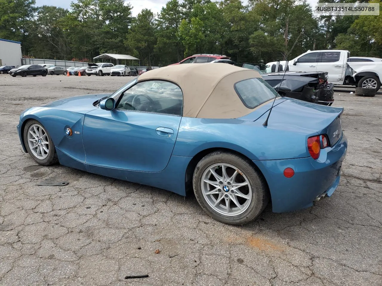 2004 BMW Z4 2.5 VIN: 4USBT33514LS50788 Lot: 72096344