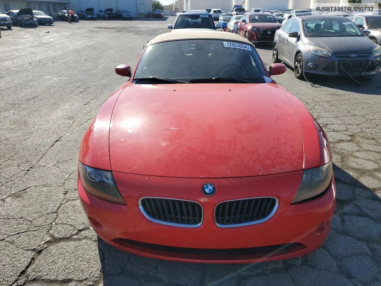 2004 BMW Z4 2.5 VIN: 4USBT33574LS50732 Lot: 72953054