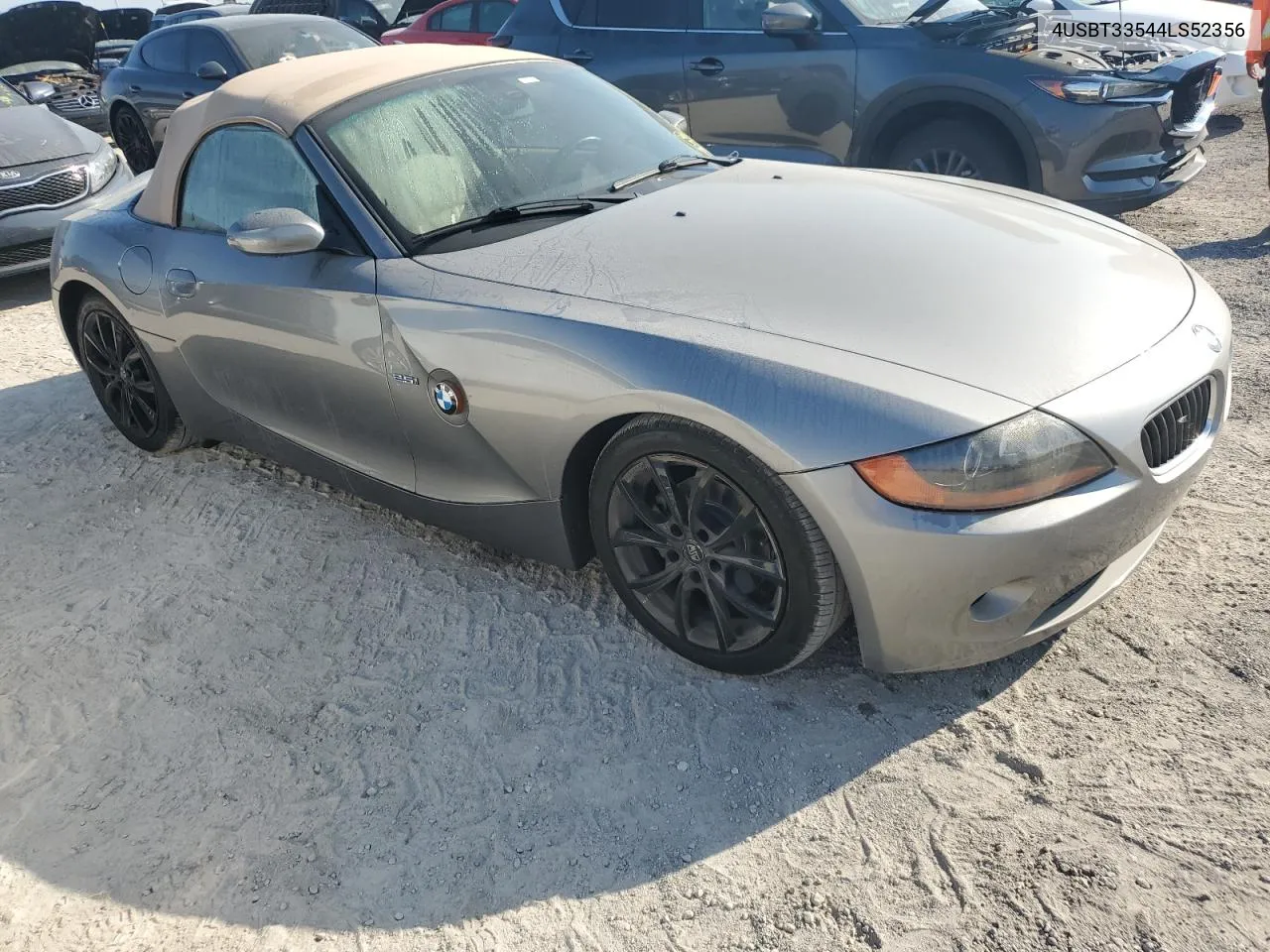 2004 BMW Z4 2.5 VIN: 4USBT33544LS52356 Lot: 76373854