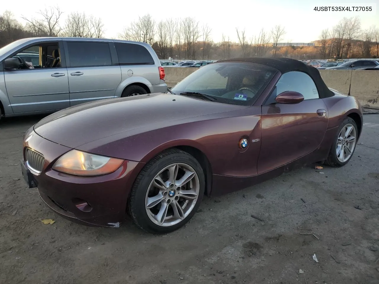 2004 BMW Z4 3.0 VIN: 4USBT535X4LT27055 Lot: 80082994