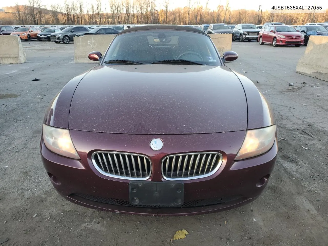 2004 BMW Z4 3.0 VIN: 4USBT535X4LT27055 Lot: 80082994