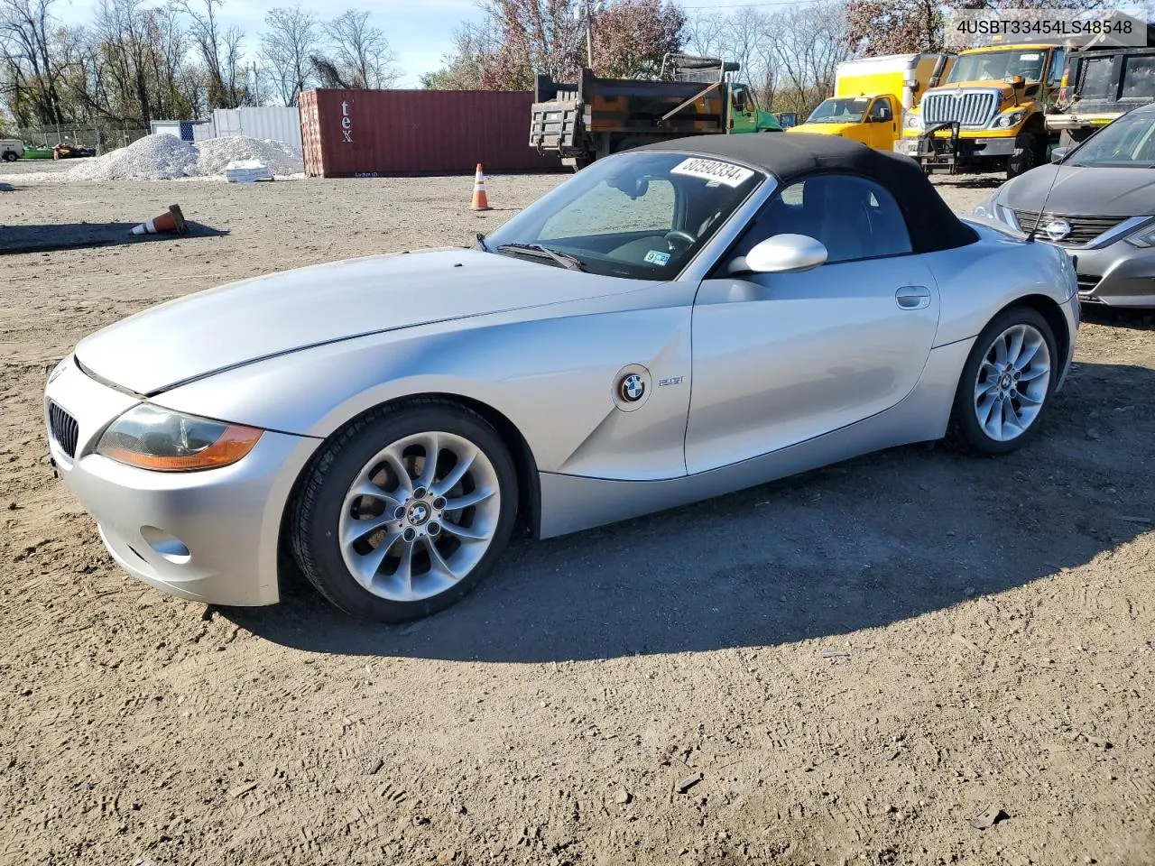 2004 BMW Z4 2.5 VIN: 4USBT33454LS48548 Lot: 80590334