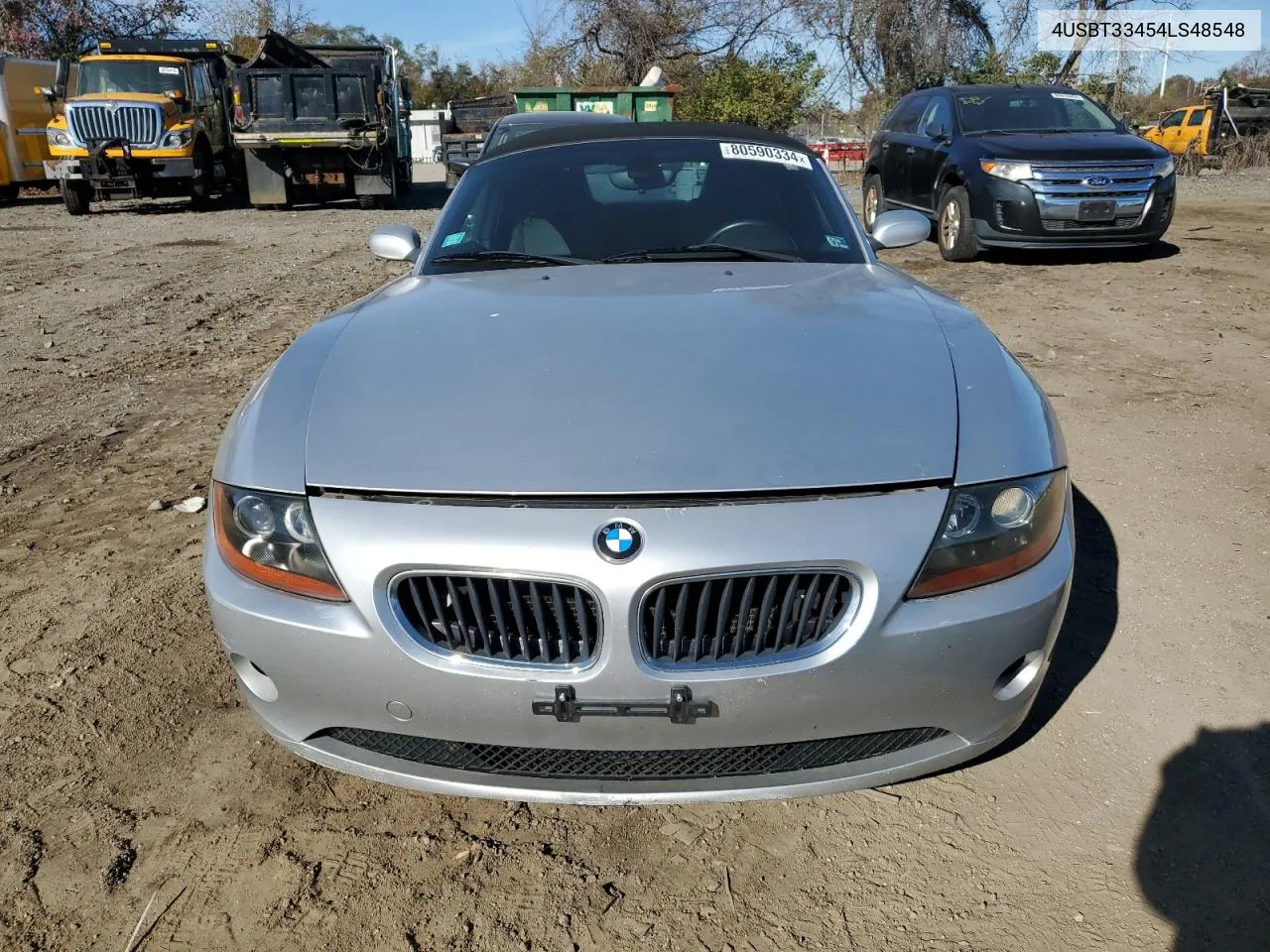 2004 BMW Z4 2.5 VIN: 4USBT33454LS48548 Lot: 80590334