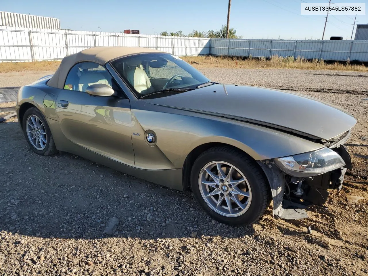 2005 BMW Z4 2.5 VIN: 4USBT33545LS57882 Lot: 72214364