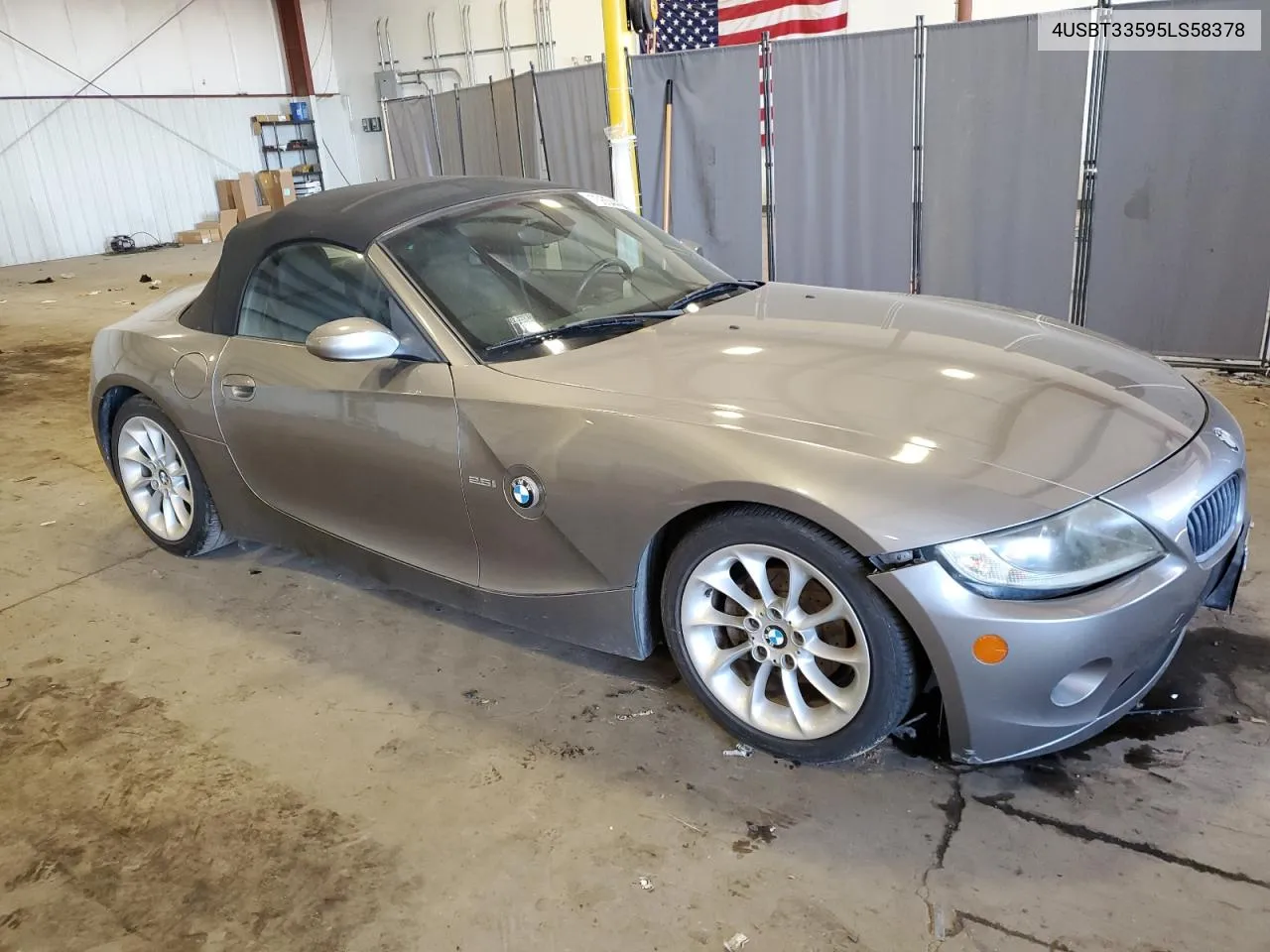 2005 BMW Z4 2.5 VIN: 4USBT33595LS58378 Lot: 73654404