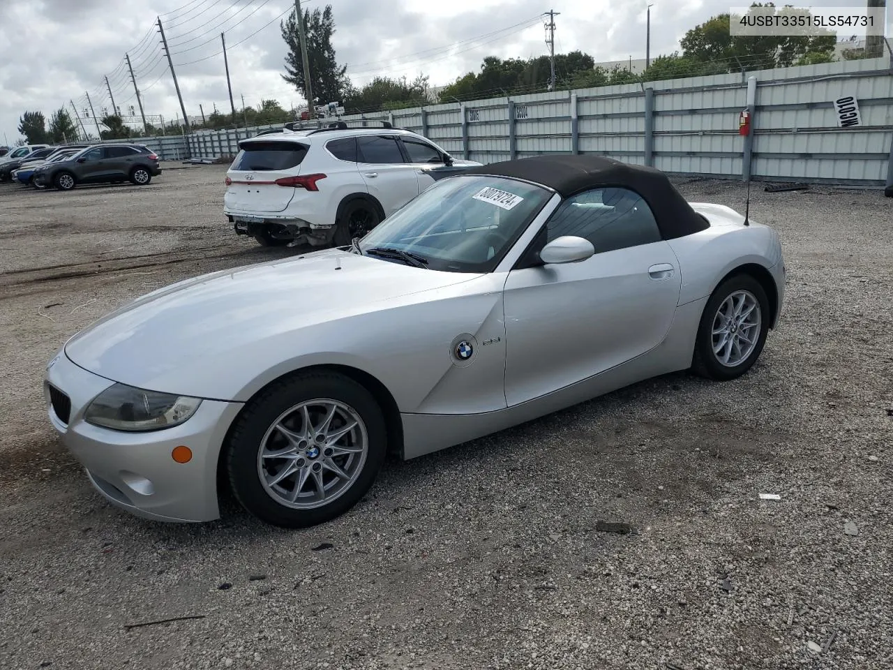 2005 BMW Z4 2.5 VIN: 4USBT33515LS54731 Lot: 80079724