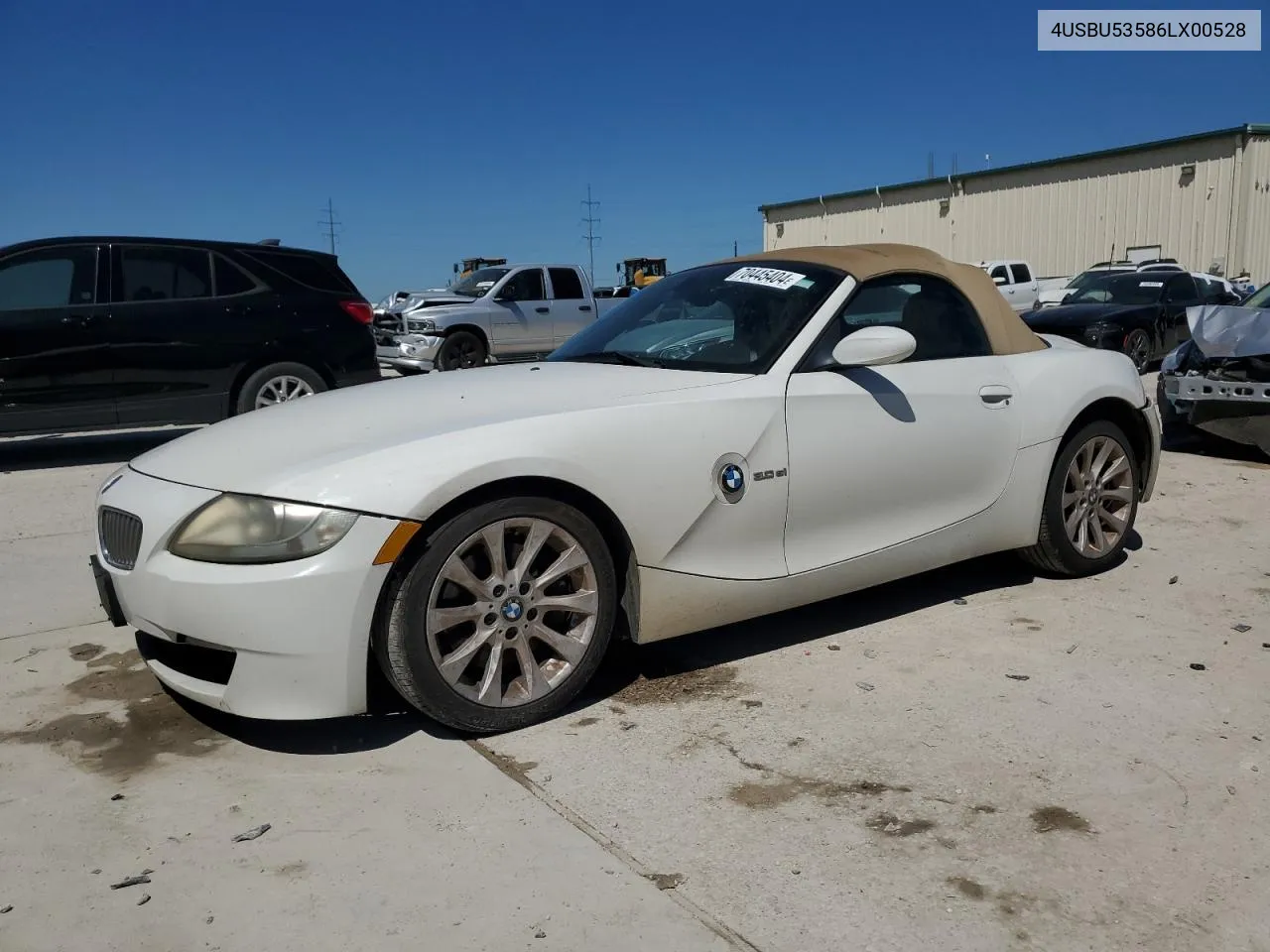 2006 BMW Z4 3.0Si VIN: 4USBU53586LX00528 Lot: 70445404