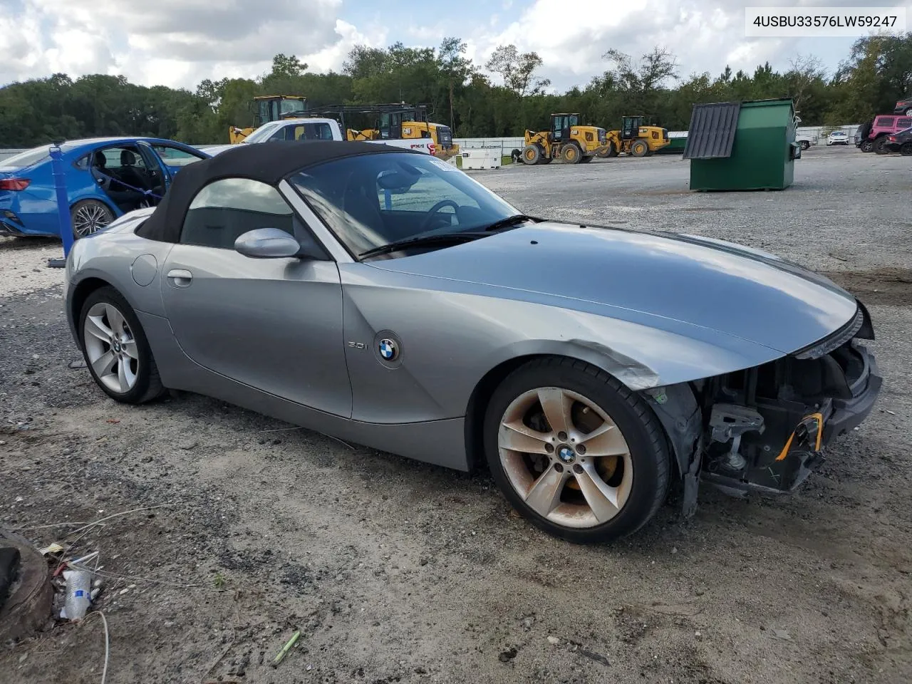 2006 BMW Z4 3.0 VIN: 4USBU33576LW59247 Lot: 71812424